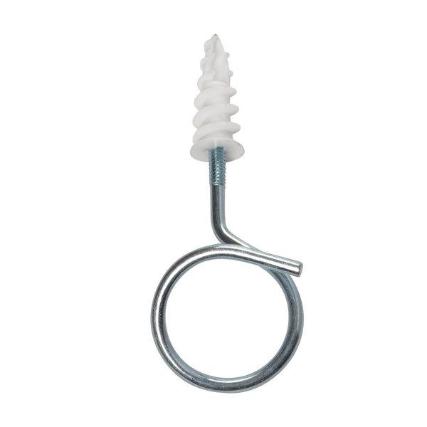 Winnie Industries 1 1/4in. 10-24 Threaded Bridle Ring with Drywall Anchor, 100PK WBR125DW